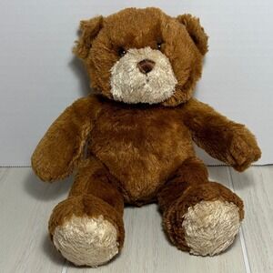 Princess Soft Toys Teddy Bear Brown Cream Plush Stuffed Animal 2009 vintage